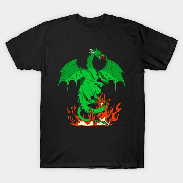 FIRE DRAGON T-Shirt by GreatSeries